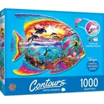 MasterPieces 71960 Tropical Menagerie Fish Shaped 1000 Piece Puzzle