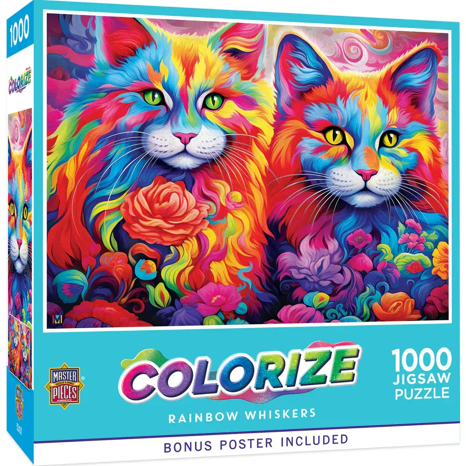 72403 Rainbow Whiskers Cat 1000 Piece Puzzle