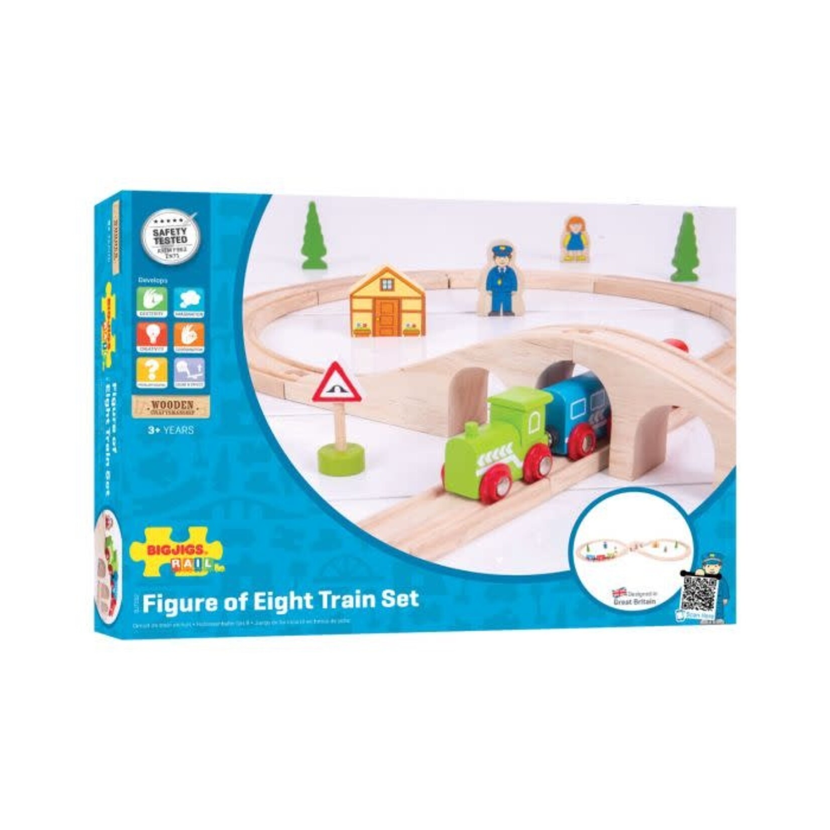 Bigjigs Toys BJT012 Figure Eight Train Set