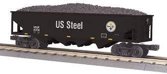 3075640 O United States 4-Bay Hopper Car w/ Coal Load
