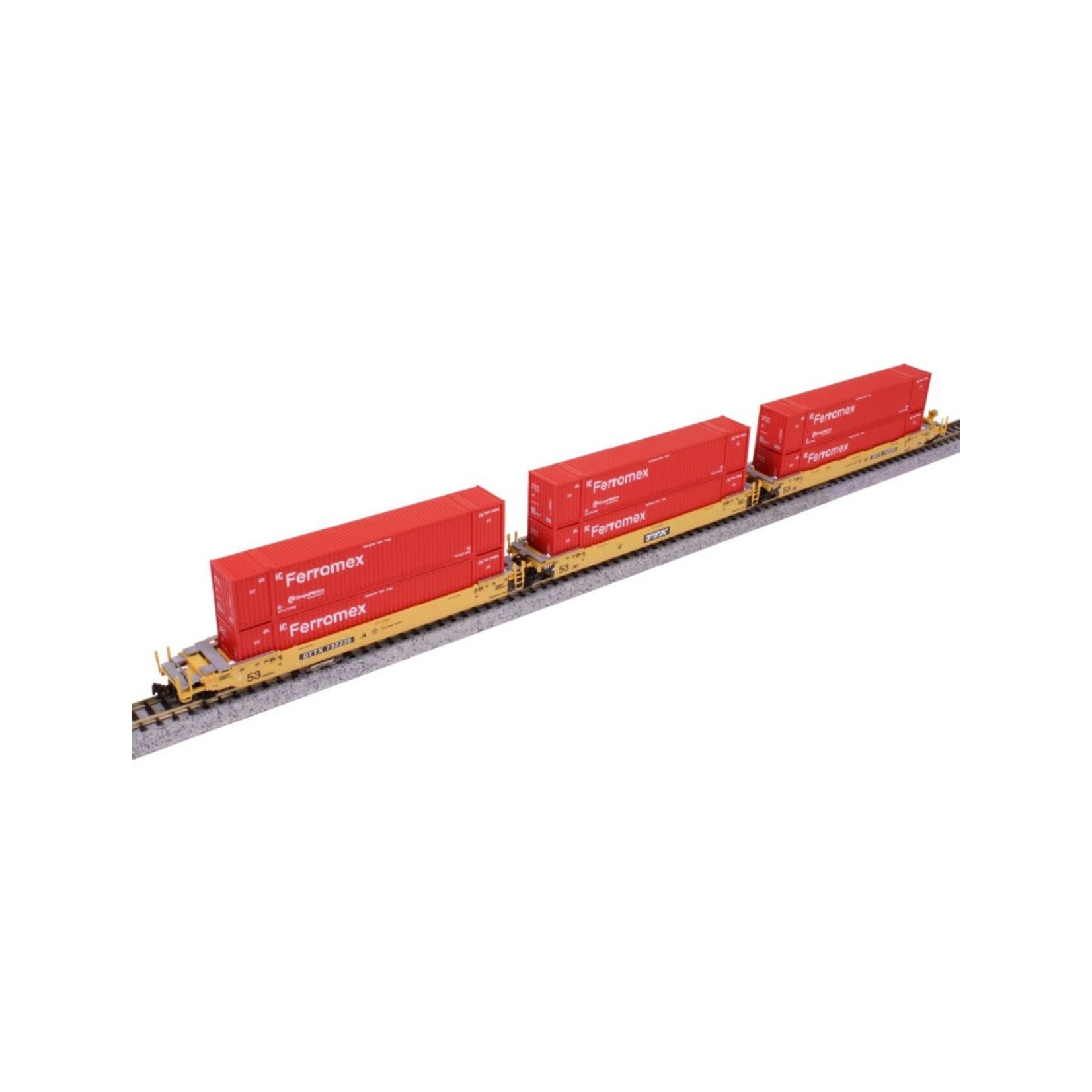 Kato 1066188 N MAXI-IV 53" Stack Car TTX - 3 Pack