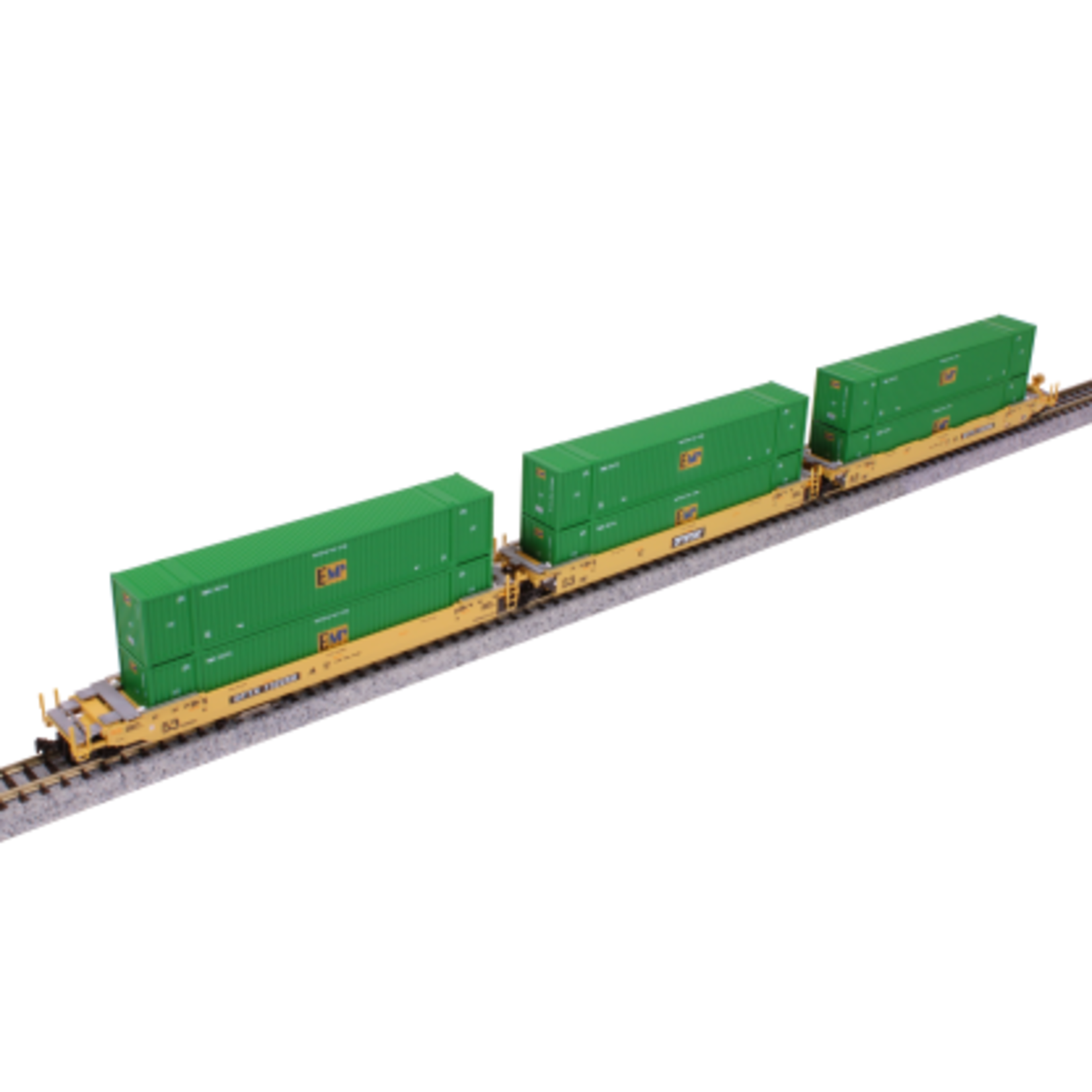 Kato 1066187 N MAXI-IV 53" Stack Car TTX - 3 Pack