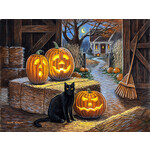 Suns Out Cat o Lantern 500 Piece Puzzle