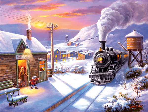 Greenville Depot 300 Piece Train Puzzle