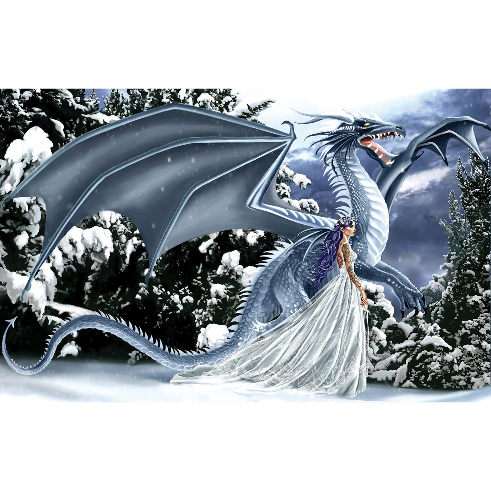 Suns Out Ice Dragon 1000 Piece Puzzle