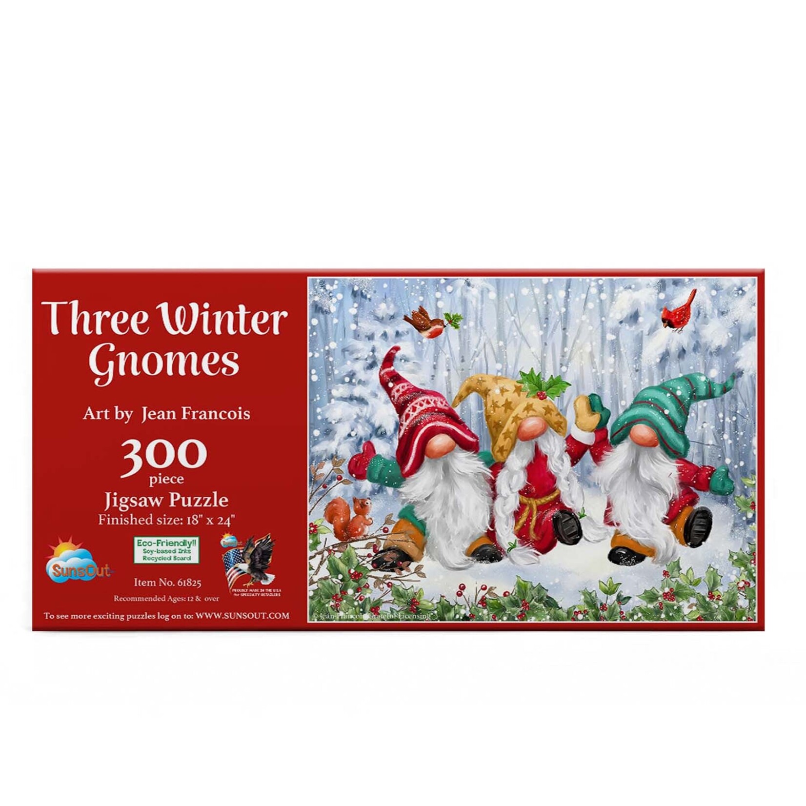 Suns Out Three Winter Gnomes 300 Piece Puzzle