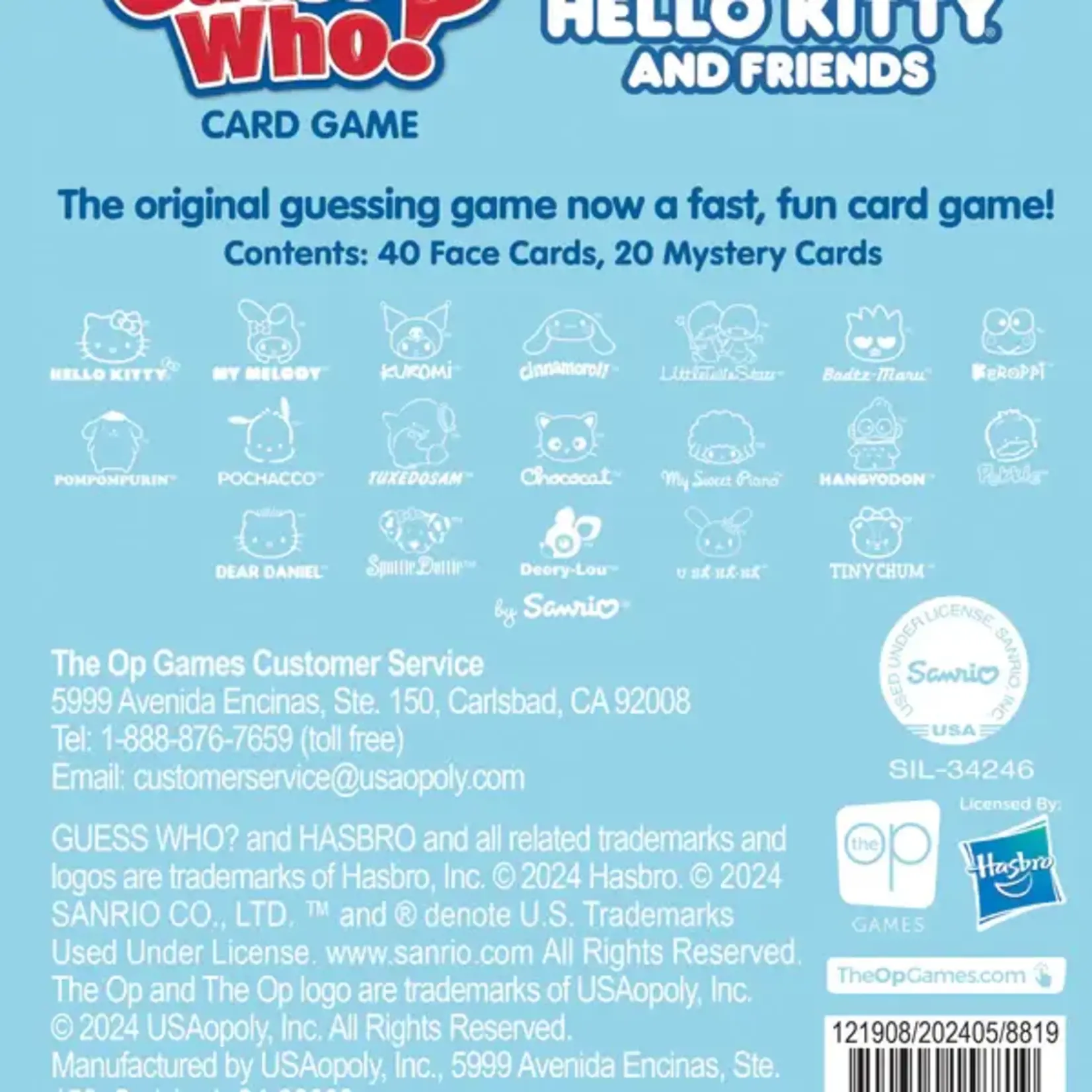 USAopoly Guess Who Card:  Hello Kitty & Friends