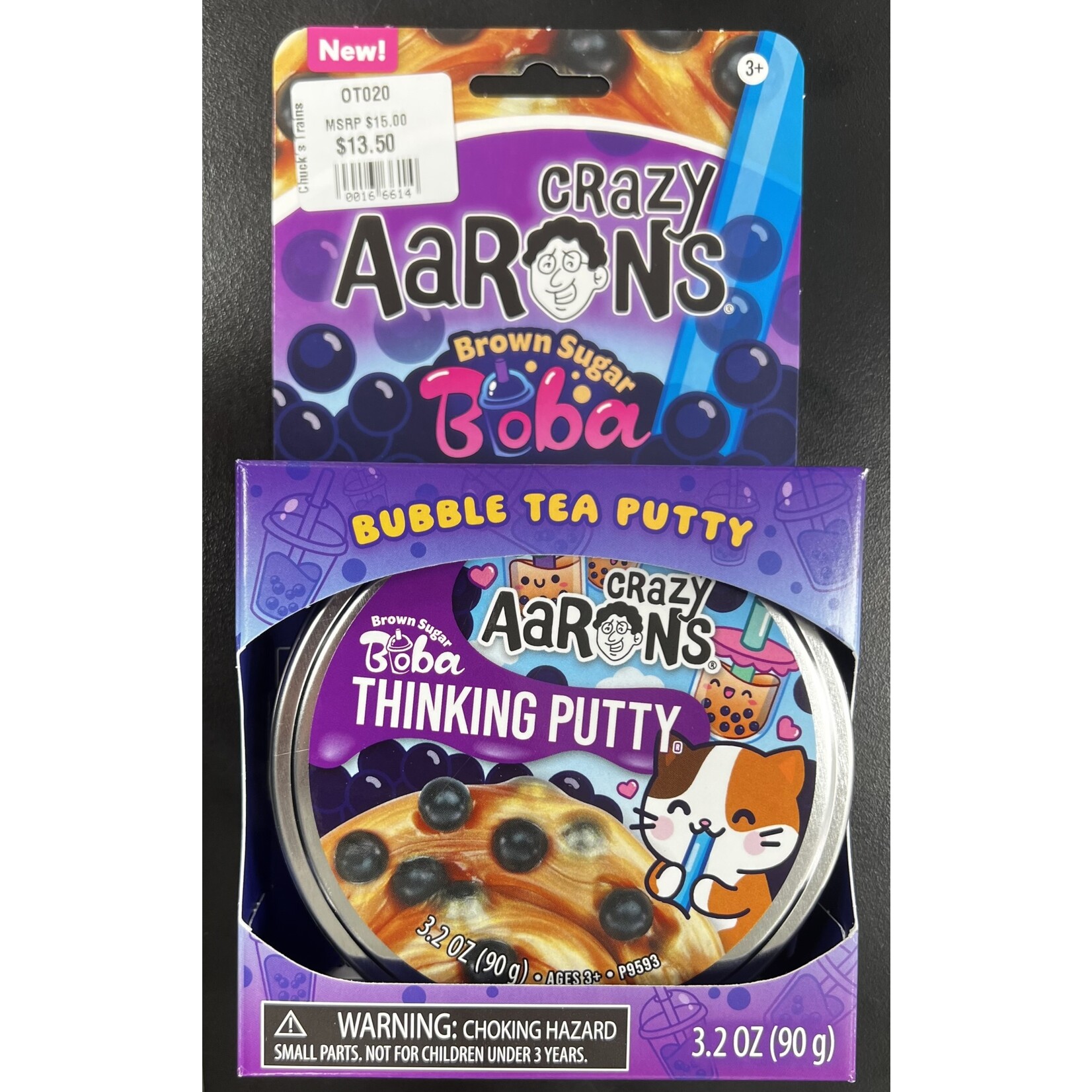 Crazy Aarons OT020 Brown Sugar Boba Thinking Putty