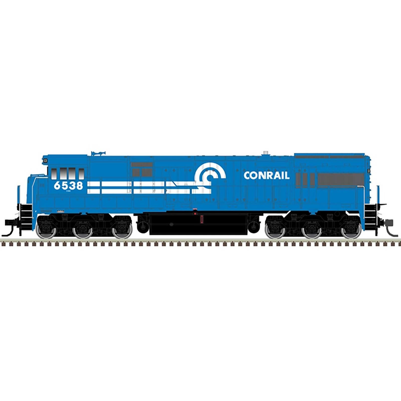 10003906 HO U30C Phase 1 Loco Silver Conrail 6535