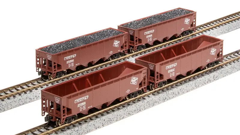 7428 N, ARA 70 Tn Quad Hopper, MILW, CMStP&P, 4 Pk A