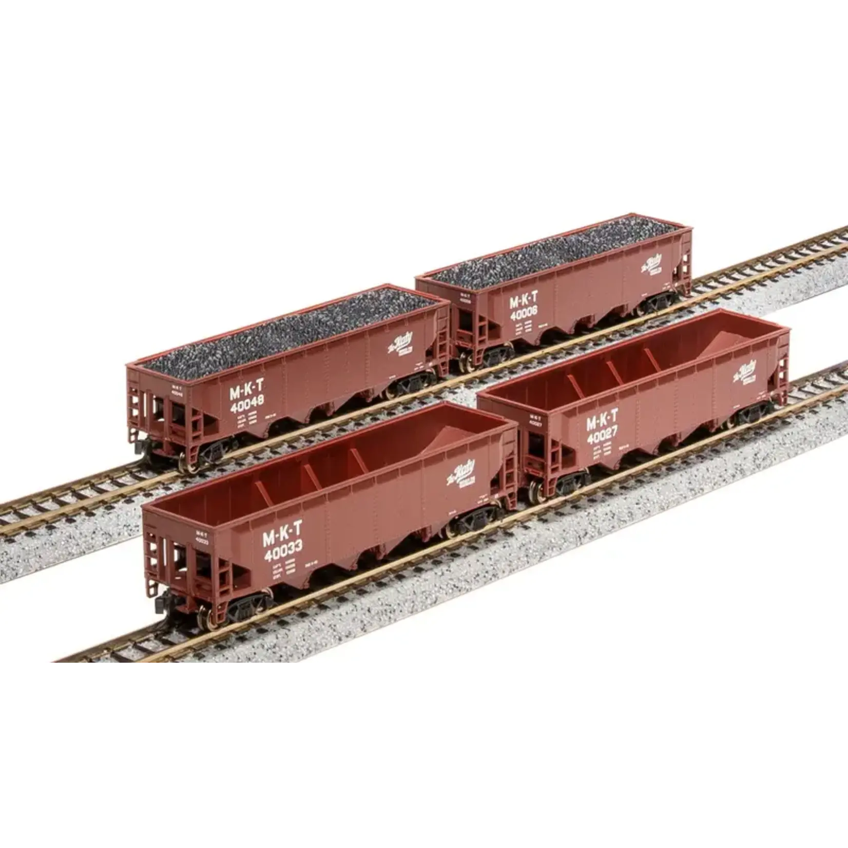 Broadway Limited 7429 N, ARA 70 Tn Quad Hopper, MKT, Katy S.West, 4 Pk A