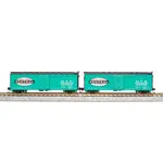 Broadway Limited 7281 N, USRA 40' Steel Boxcar, NYC, Jade Green 2 Pack