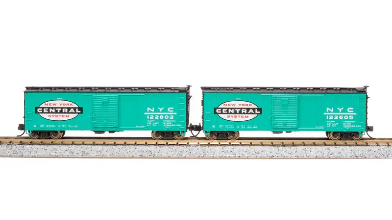 7281 N, USRA 40' Steel Boxcar, NYC, Jade Green 2 Pack