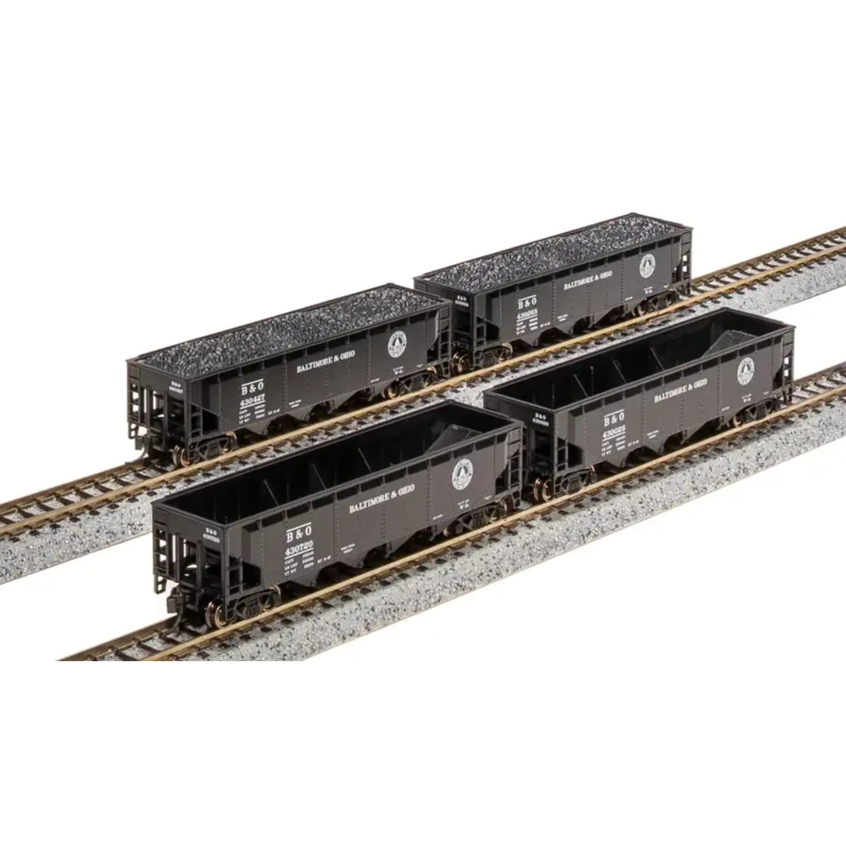 Broadway Limited 7420 N, ARA 70 Tn Quad Hopper, B&O Capital Dome, 4 Pk A