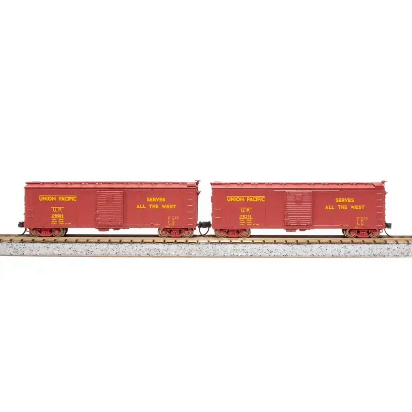 Broadway Limited 7284 N USRA 40' Steel Boxcar, UP, 2 Pack