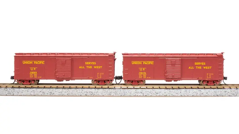 7284 N USRA 40' Steel Boxcar, UP, 2 Pack