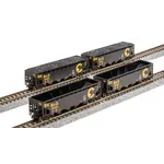 Broadway Limited 7422 N, ARA 70 Tn Quad Hopper, Chessie Sys. B&O, 4 Pk A