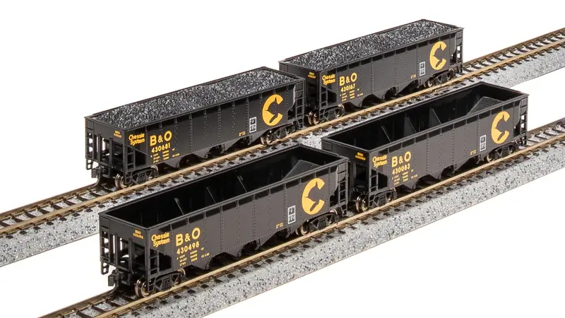 7422 N, ARA 70 Tn Quad Hopper, Chessie Sys. B&O, 4 Pk A