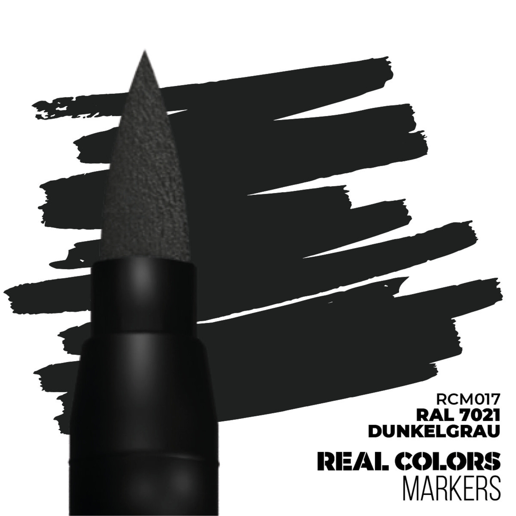 AK Interactive 17 Dark Gray RAL7021 Real Colors Paint Marker