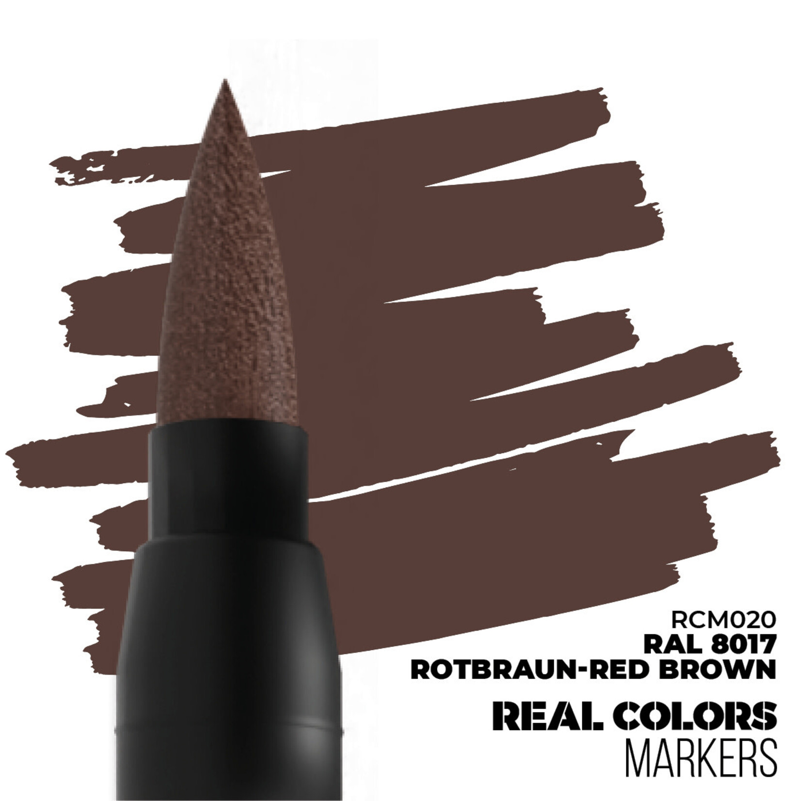 AK Interactive 20 Red Brown RAL8017 Real Colors Paint Marker