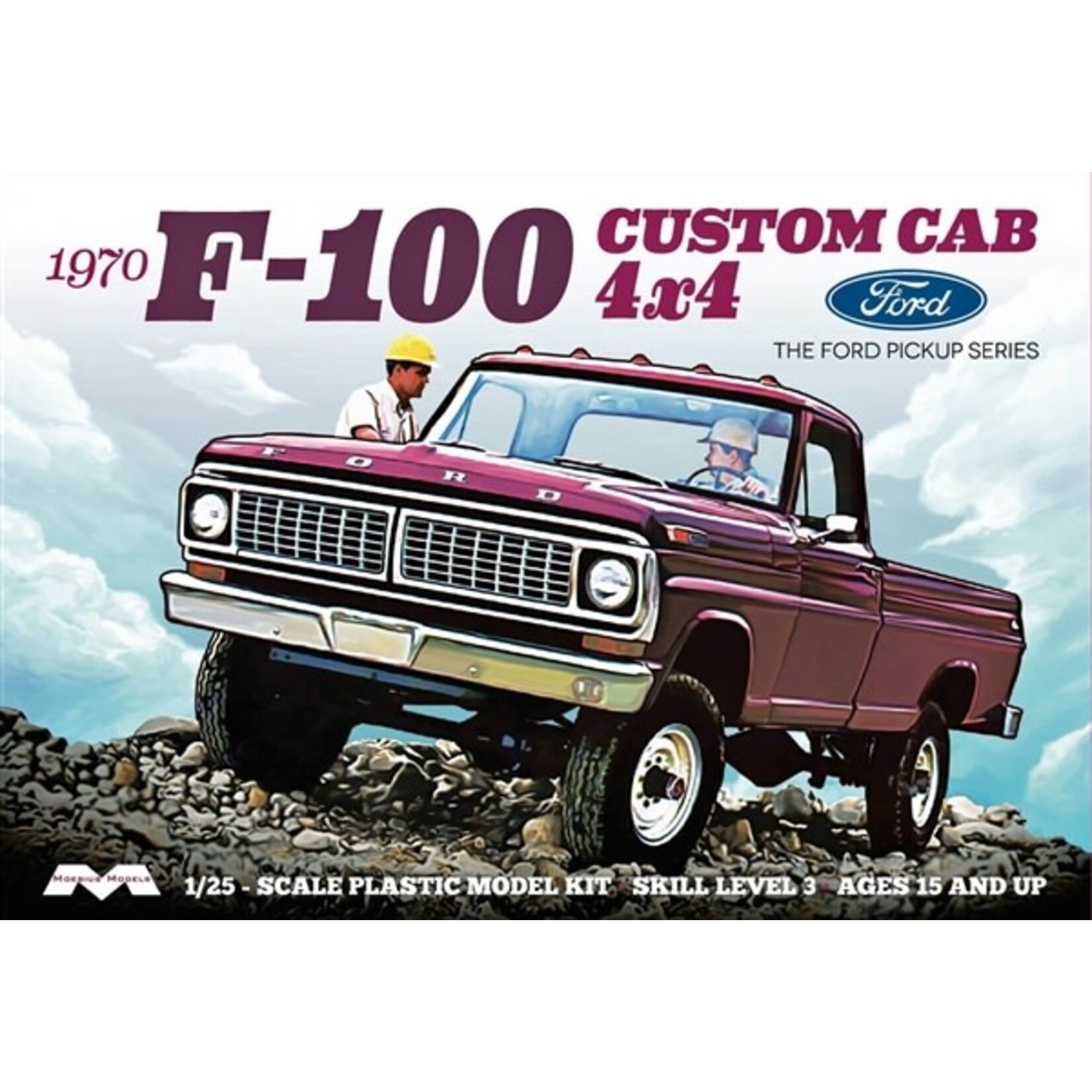 Moebius 1230 1970 Ford F100 Custom Cab 4x4