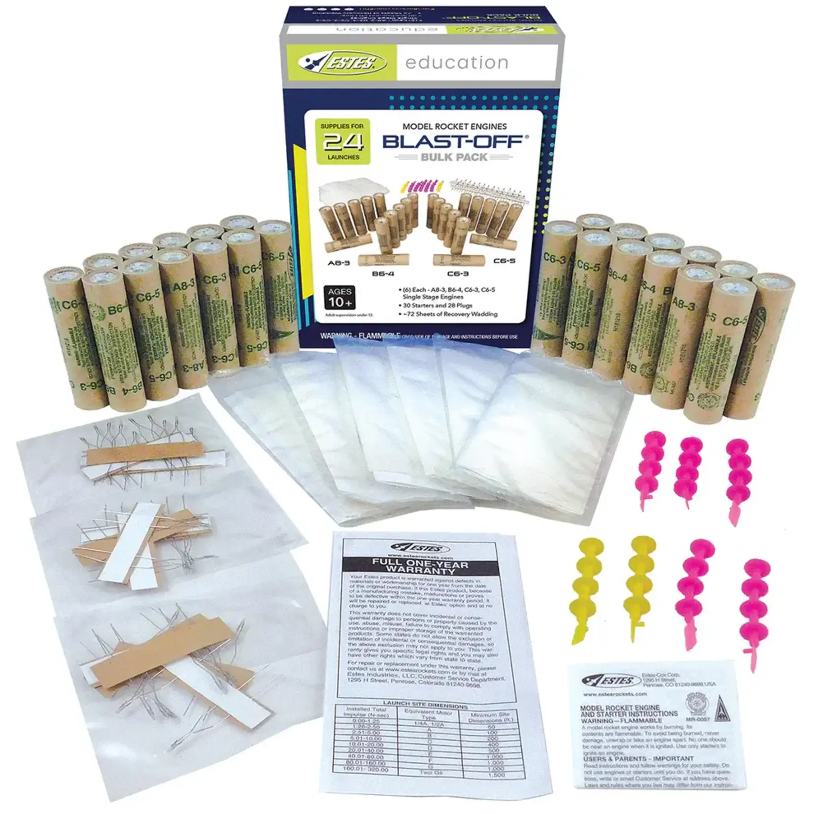 Estes 1672 Blast-Off Flight Pack 24 Piece