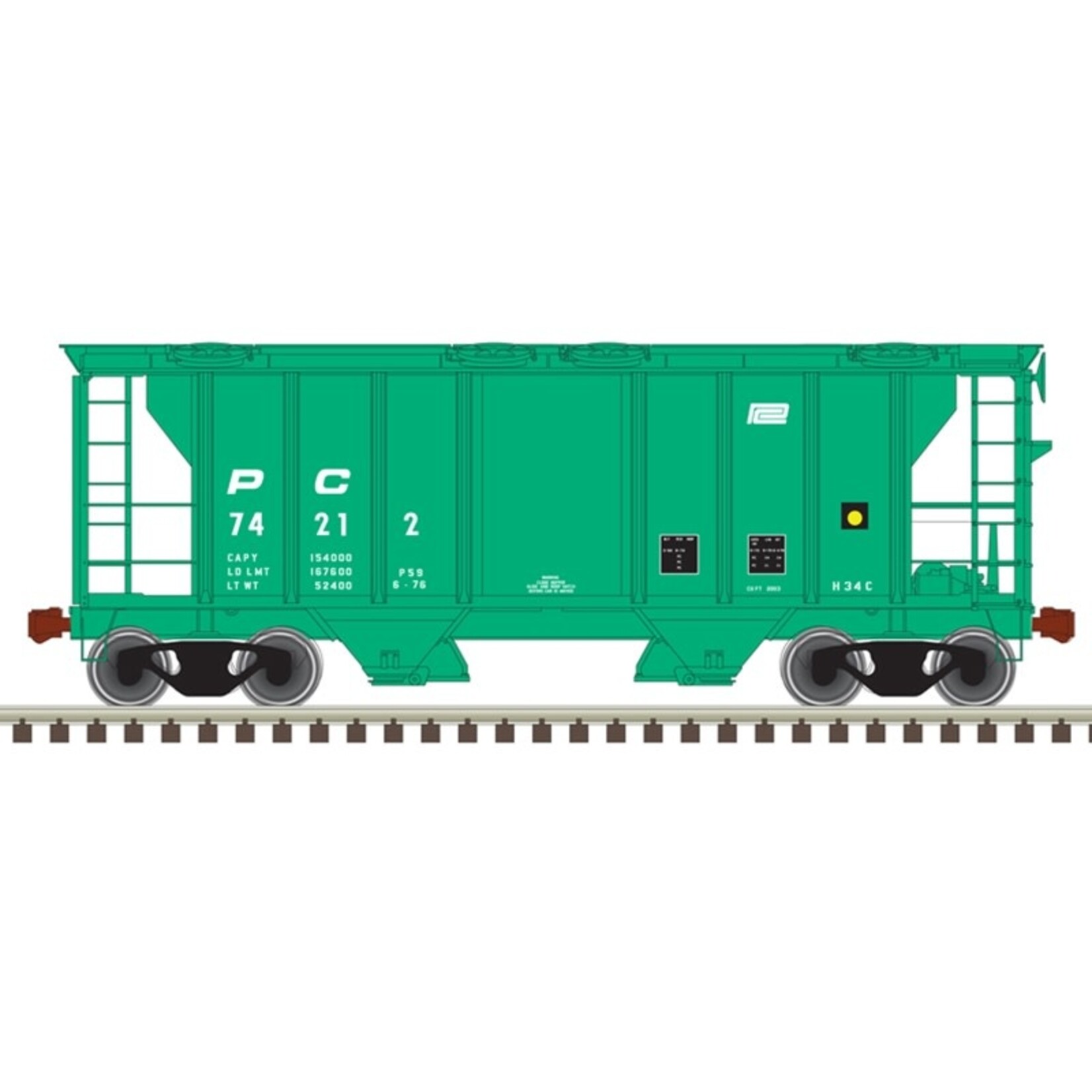 Atlas 50005894 N PS-2 Hopper Penn Central 74212