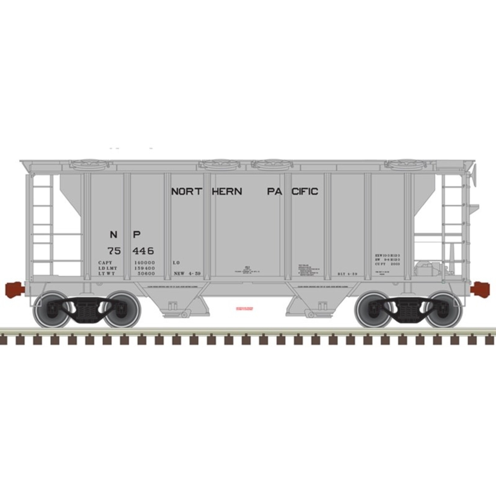 Atlas 50005908 N PS-2 Hopper Northern Pacific 75446