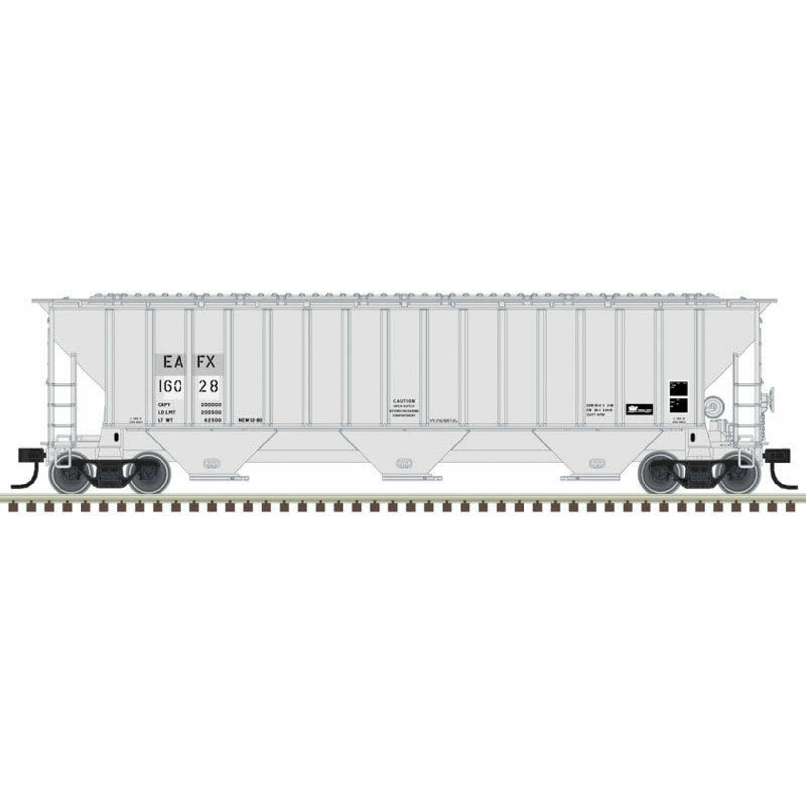 Atlas 50005931 N Thrall 4750 Covered Hopper, EAFX #16031