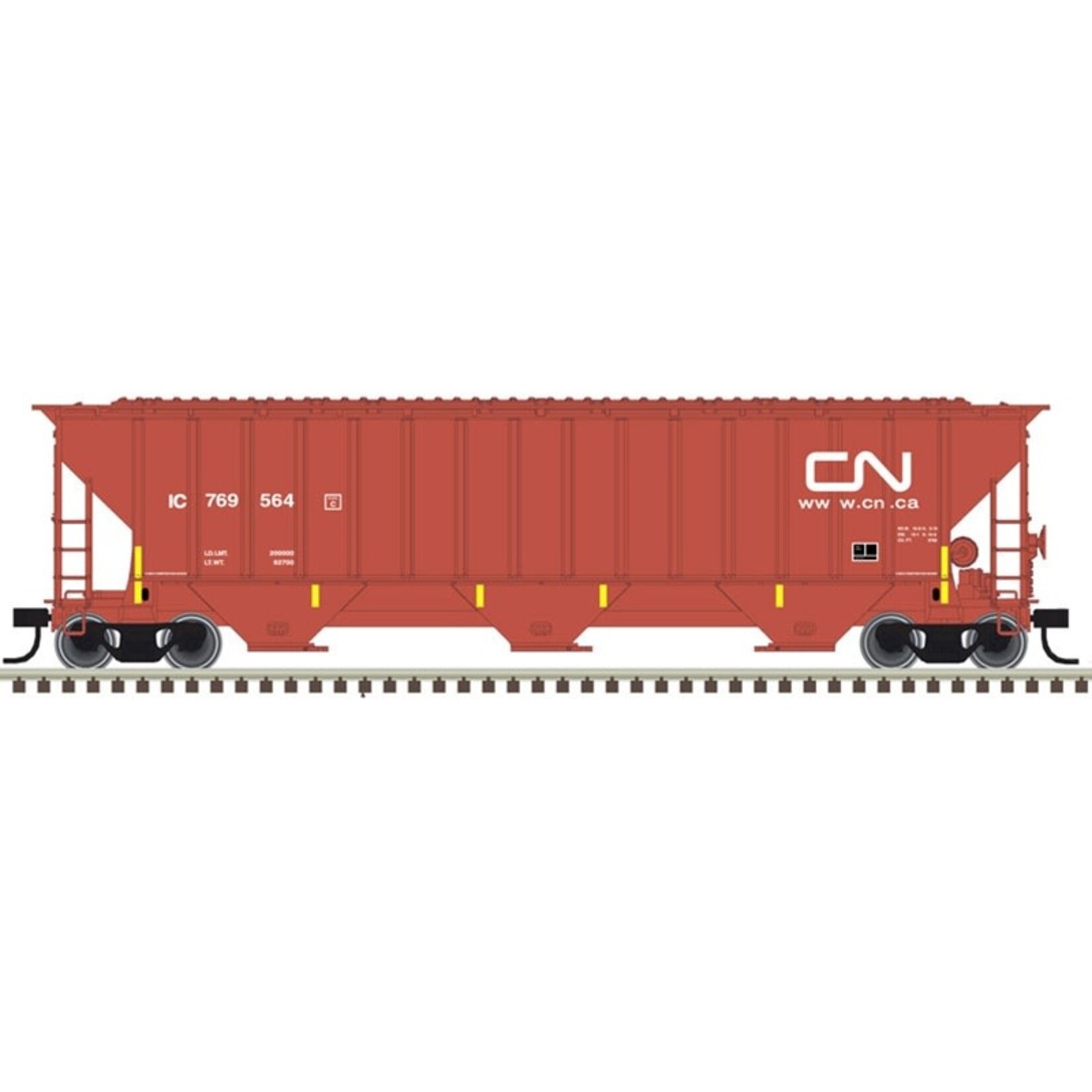 Atlas 50005936 N Thrall 4750 Covered Hopper, CN #769564