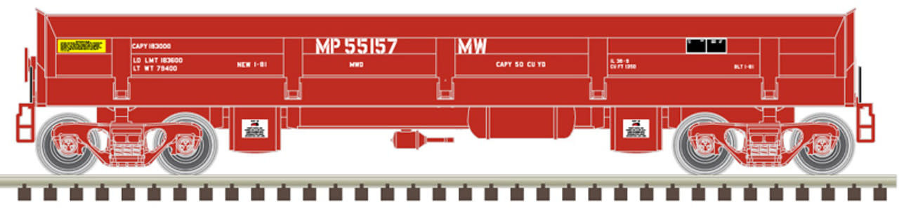 50006053 N Difco Side Dump Car Missouri Pacific 55157