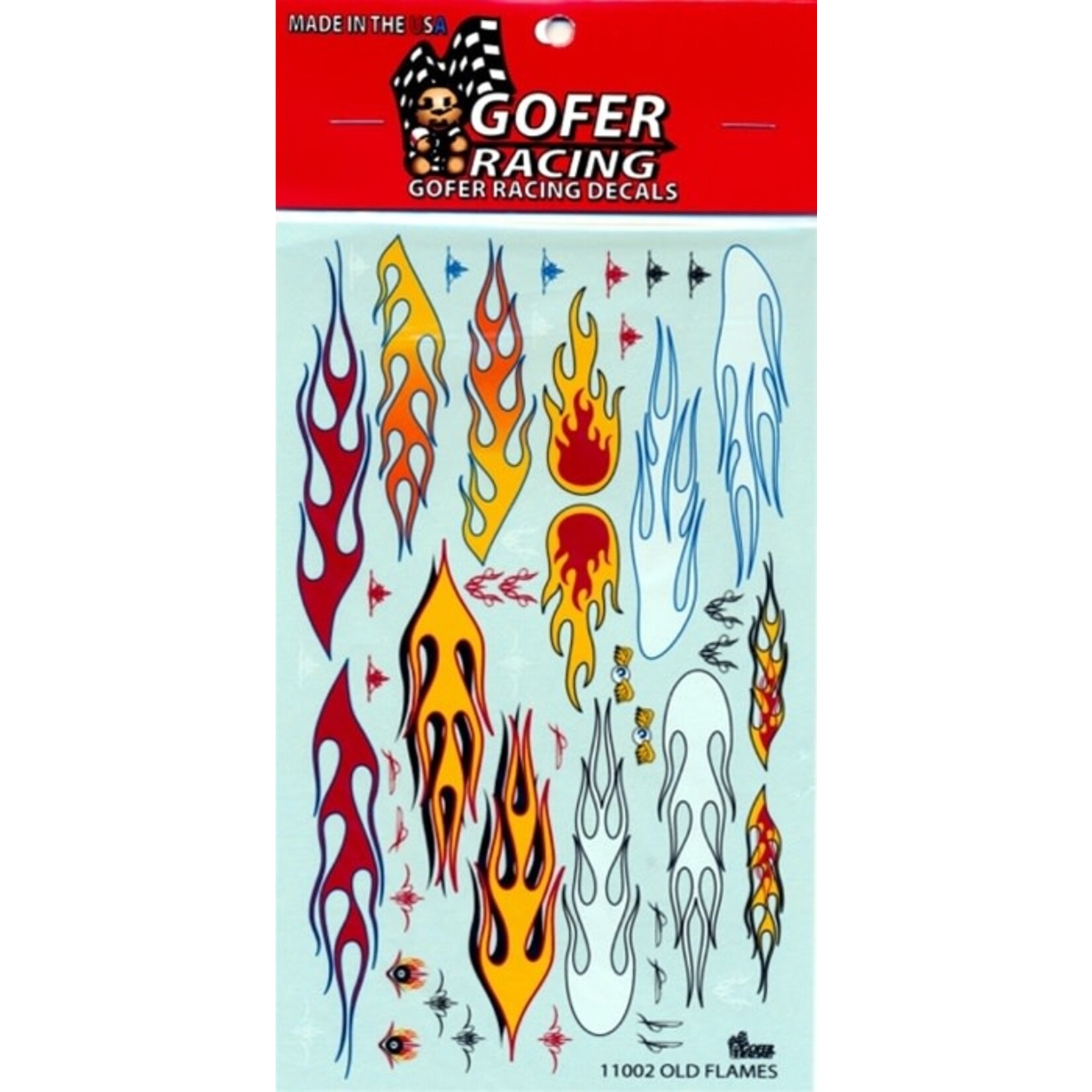 Gofer Racing 11002 Old School Flames Decal