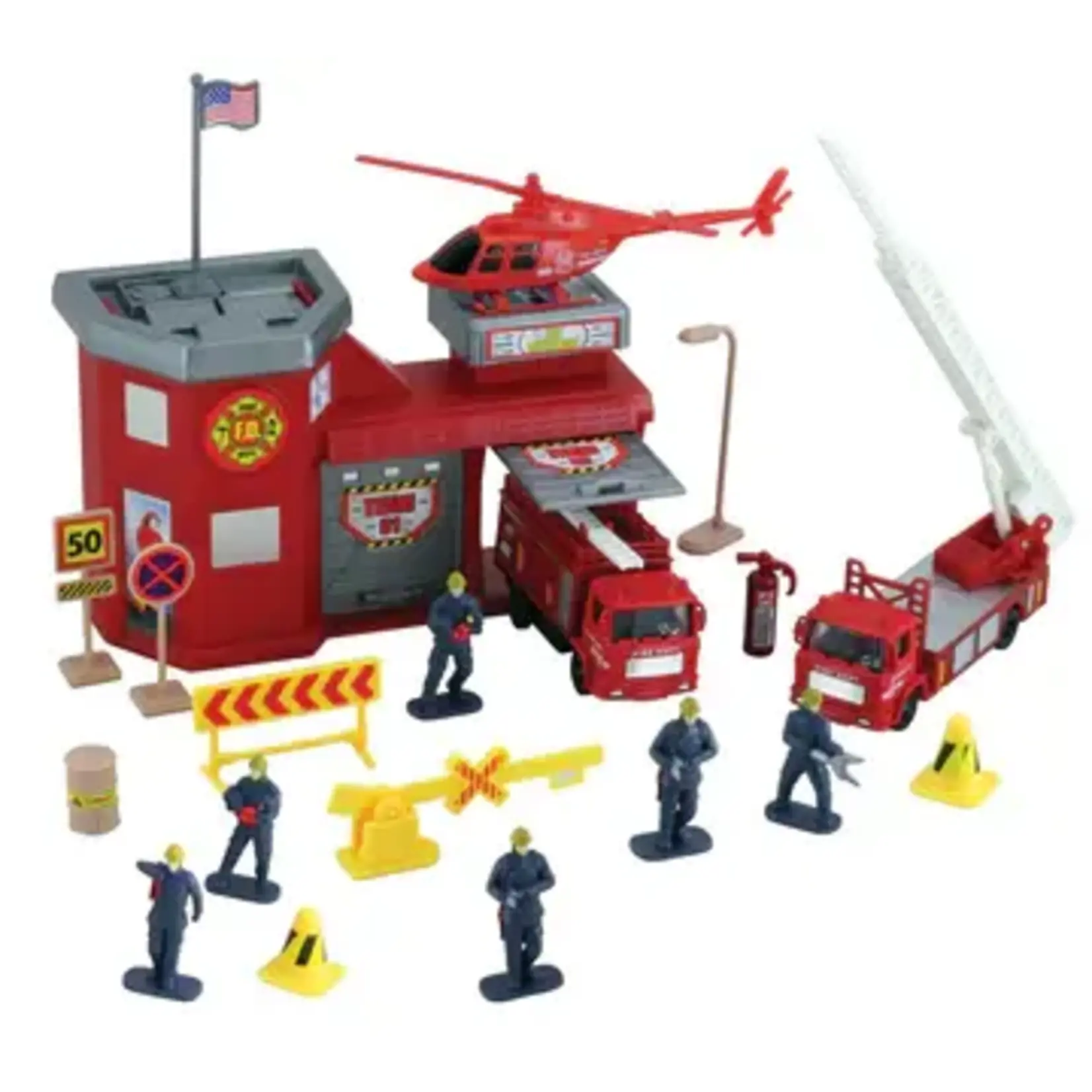 WOW Toyz Deluxe Fire Station Playset