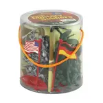 WOW Toyz Classic Military Soldiers Bucket - 56 Piece