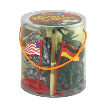 Classic Military Soldiers Bucket - 56 Piece