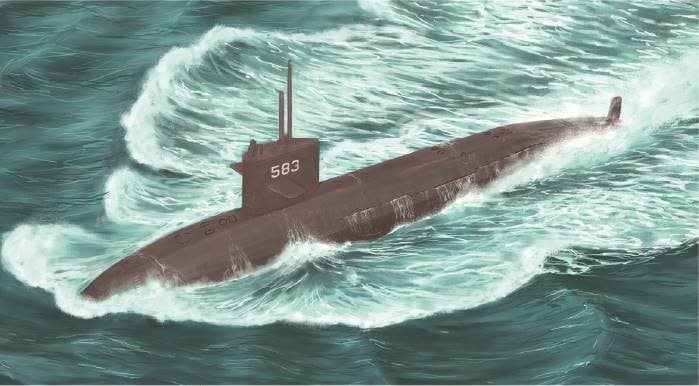 87018 JMSDF Haroshio Class Submarine