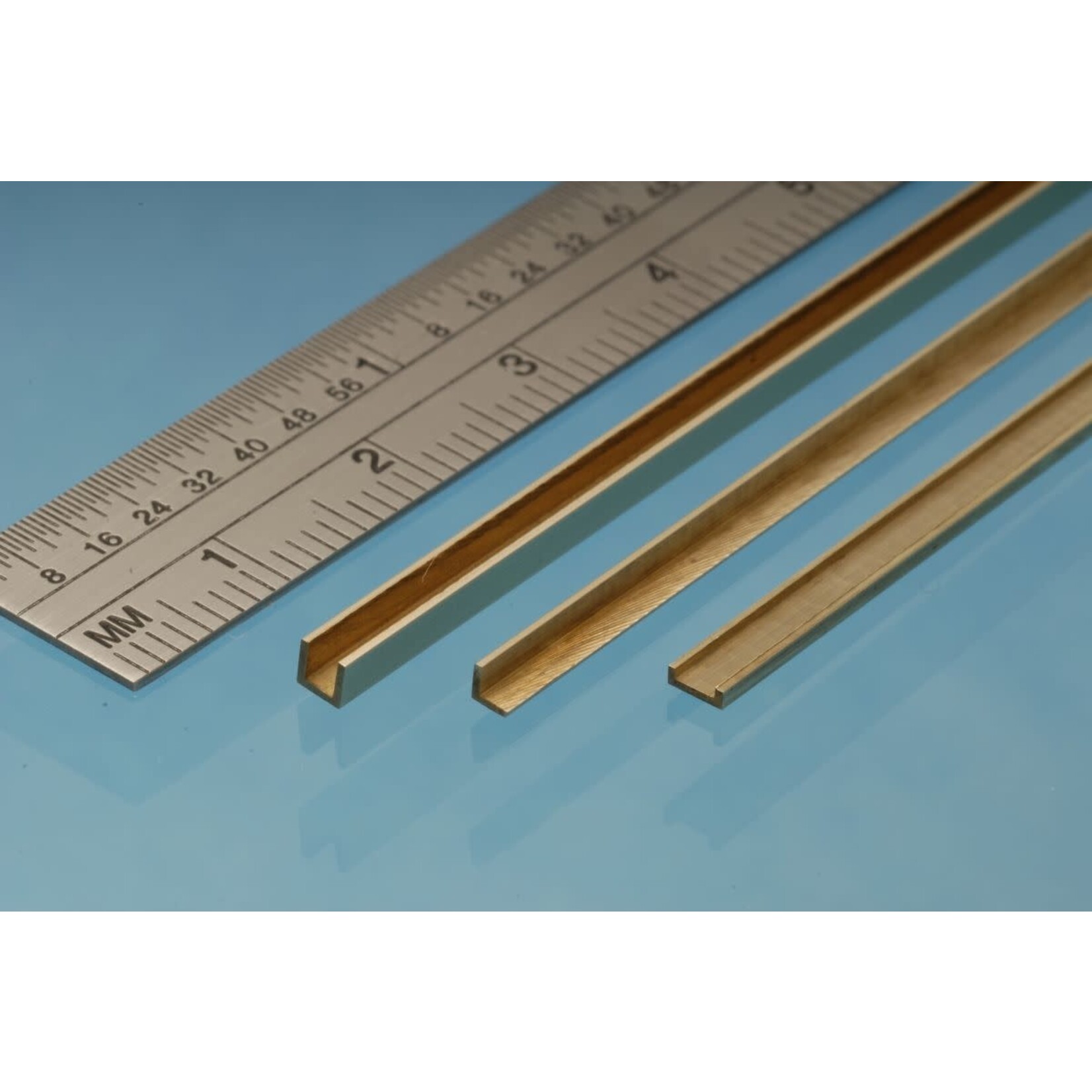 Albion UC3 Brass U Channel 2.5. x 2.5 x 2.5 mm 100x250mm 1 piece