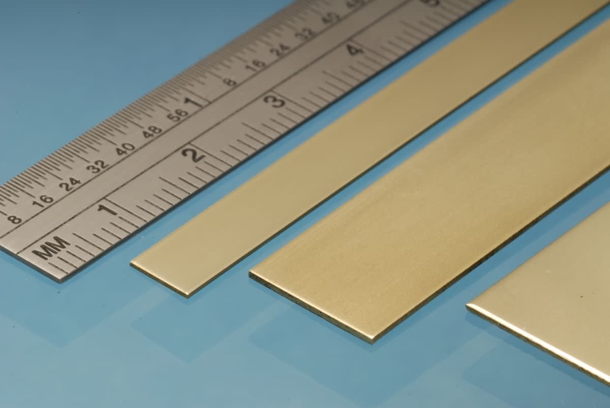 BS2M Brass Strip 12 x 0.4 mm x 305mm 4 piece