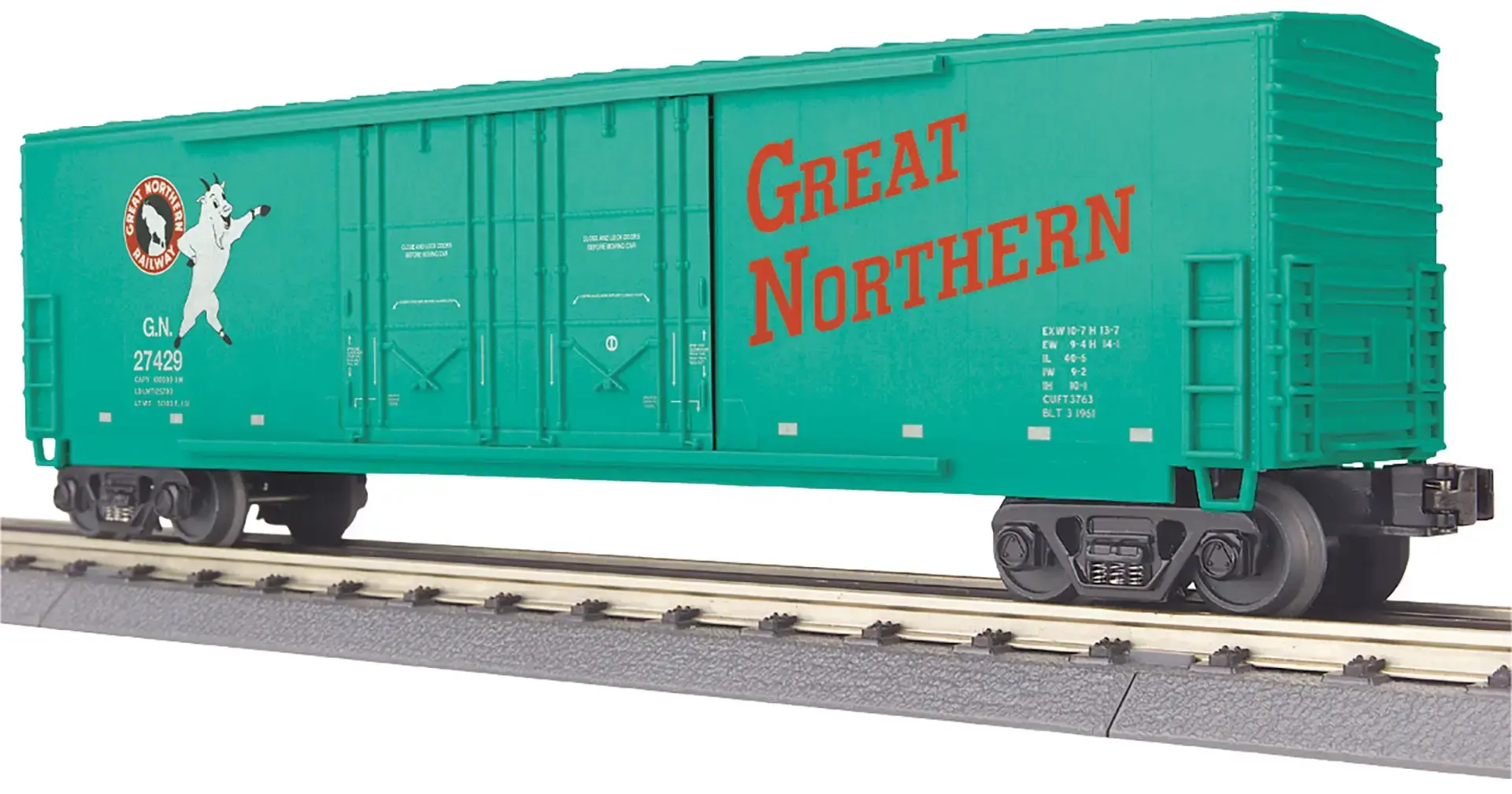 3071177 O GN Double Plug Door Boxcar