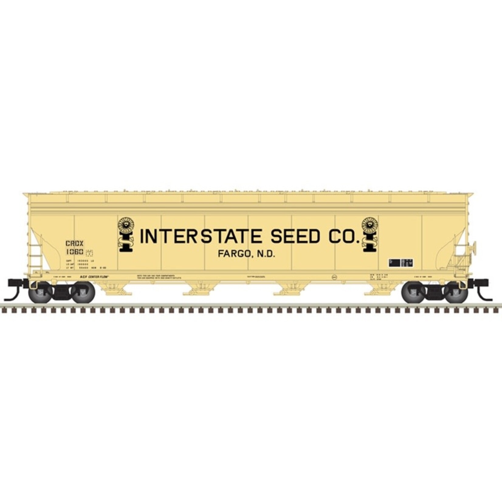 Atlas 20006747 HO ACF 5701 Grain Hopper Interstate Seed Co CRDX 1060