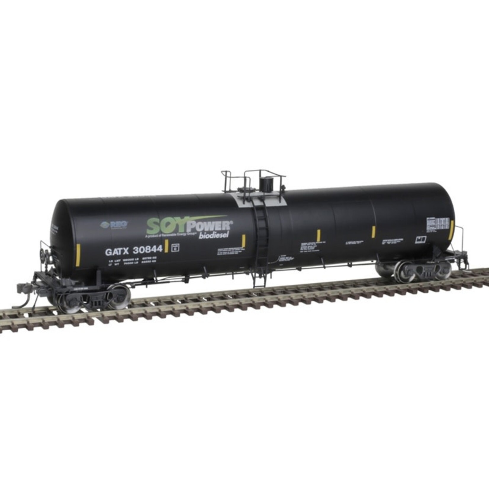 Atlas 20006896 HO Trinity 25,500 Gallon Tank Car GATX SOY POWER #30836