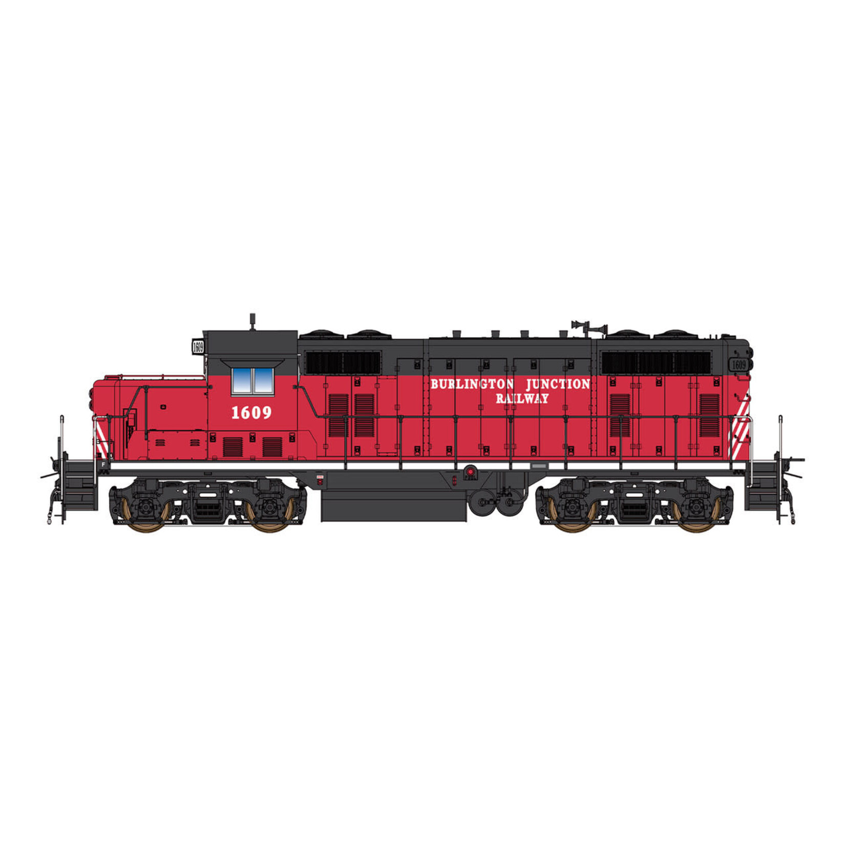 InterMountain 49840-01 HO GP16 Locomotive - Burlington Junction Railway DCC 1607