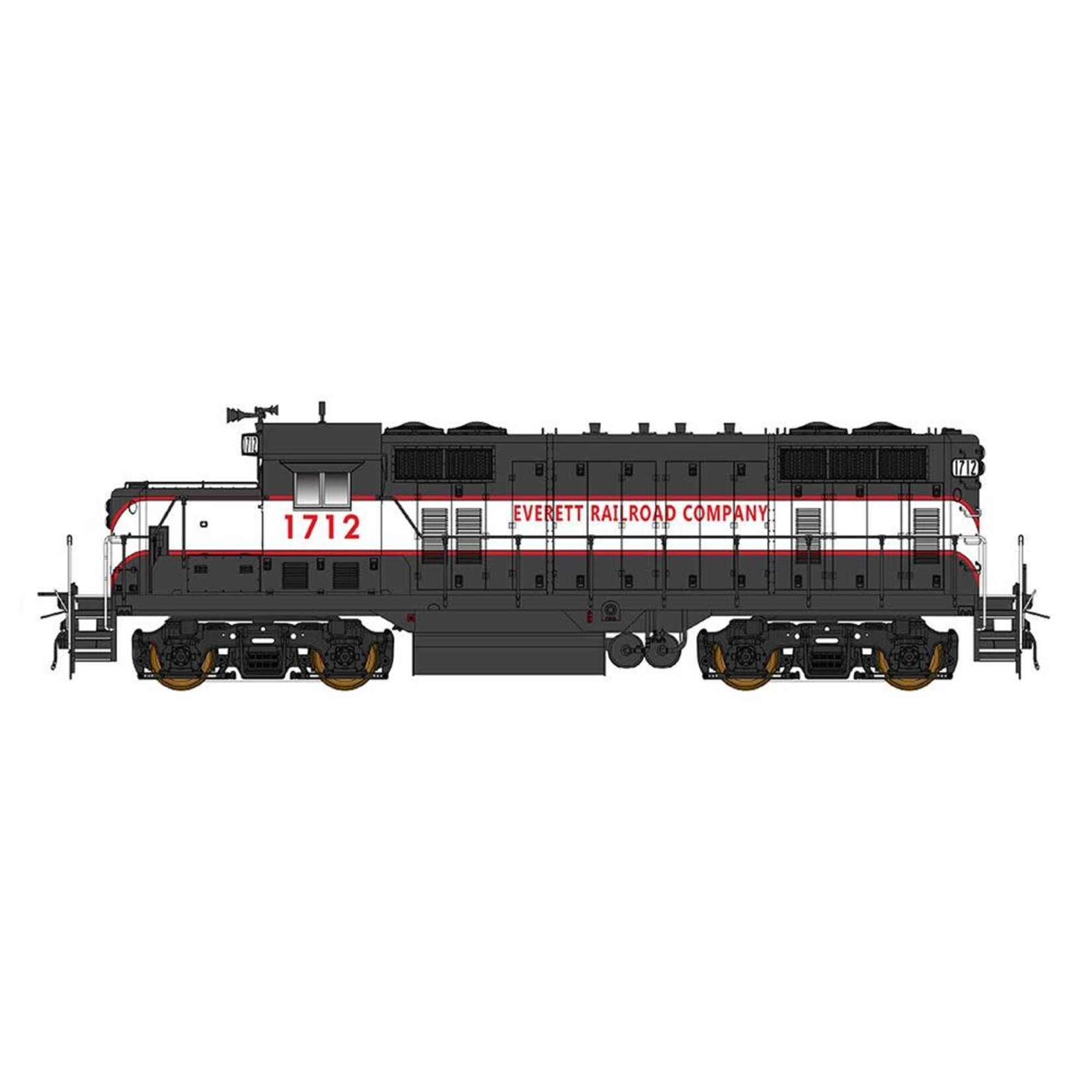 InterMountain 49833-01 HO GP16 Locomotive - Everett Railroad Company DCC 1712