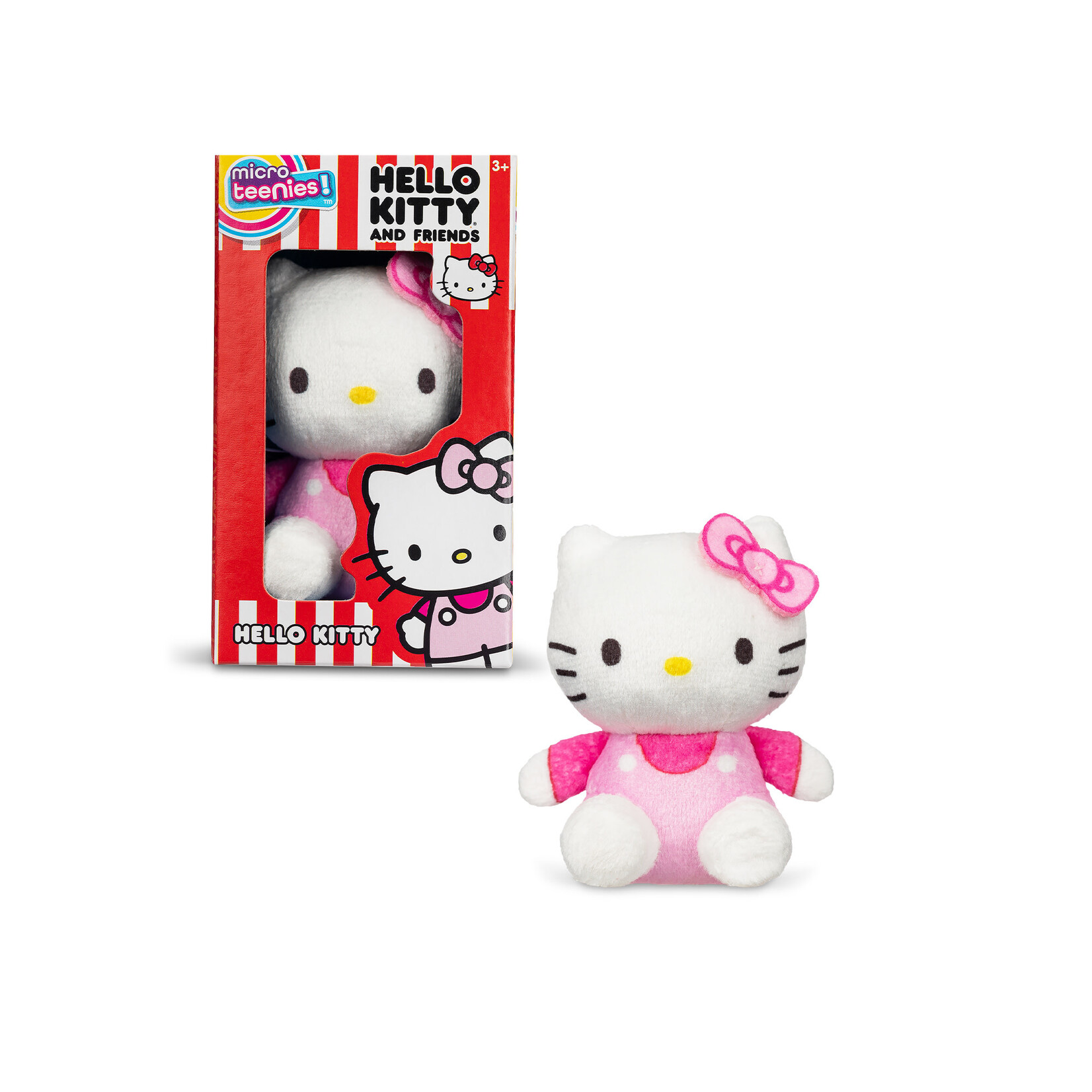 Schylling Hello Kitty Micro Teenie Plush (Pink Bow)