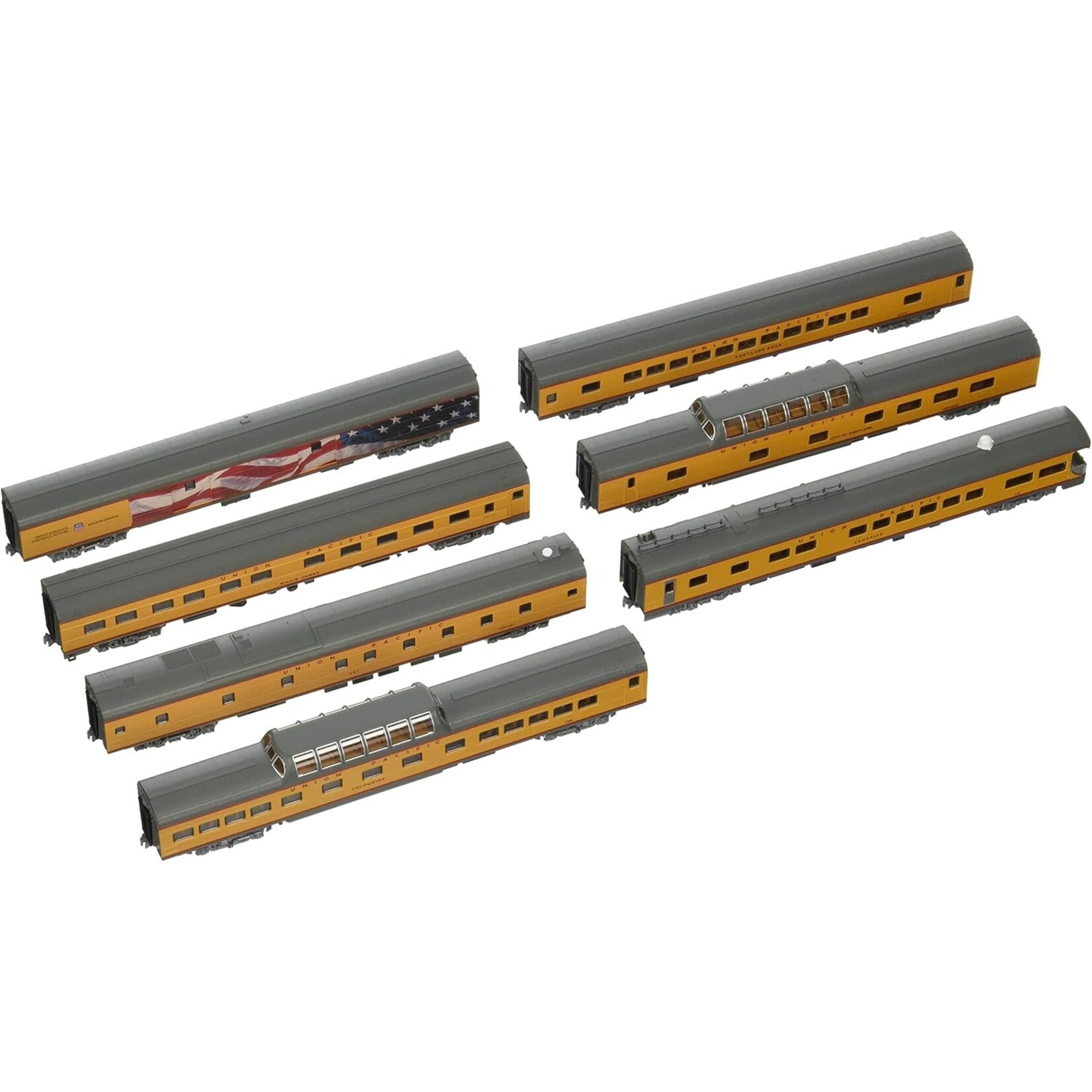 Kato 106086 N UP Excursion Train - 7 Car Set