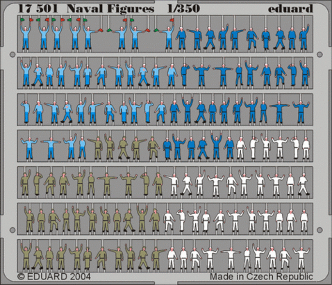 17501 1/350 Ship Navy Figures