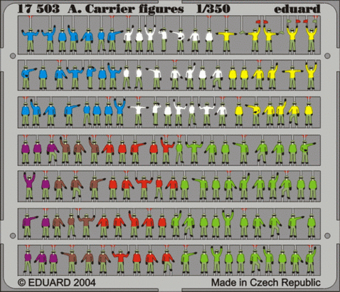 17503 1/350 Ship Aircraft Carrier Figures WWII Painted