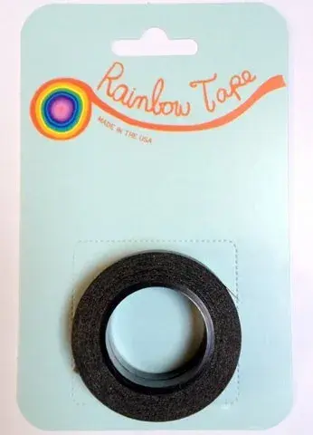 44103 1/16" x 25' Black Striping Masking Tape (2/pk) Rainbow Tape