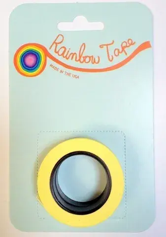 45103 1/16" x 25' Yellow Striping Masking Tape (2/pk) Rainbow Tape