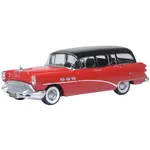 Oxford Diecast 87BCE54004 HO 1954 Buick Centry Estate Wagon Matador Red